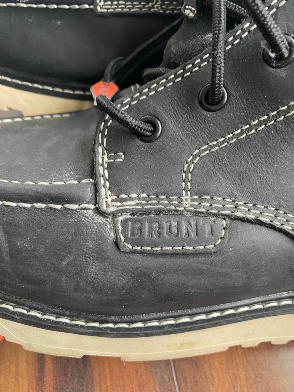 Brunt Boots Marin Soft Toe Waterproof Black Work Boots Men’s 11.5